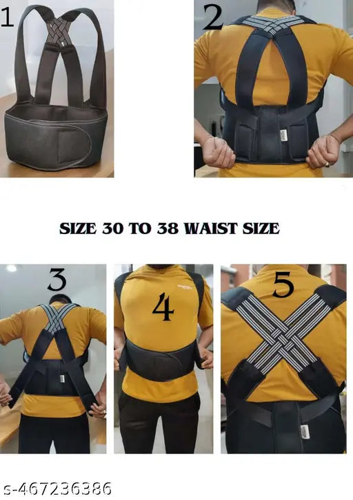 Posture Corrector Belt – Back & Shoulder Support (32–38” Waist)
