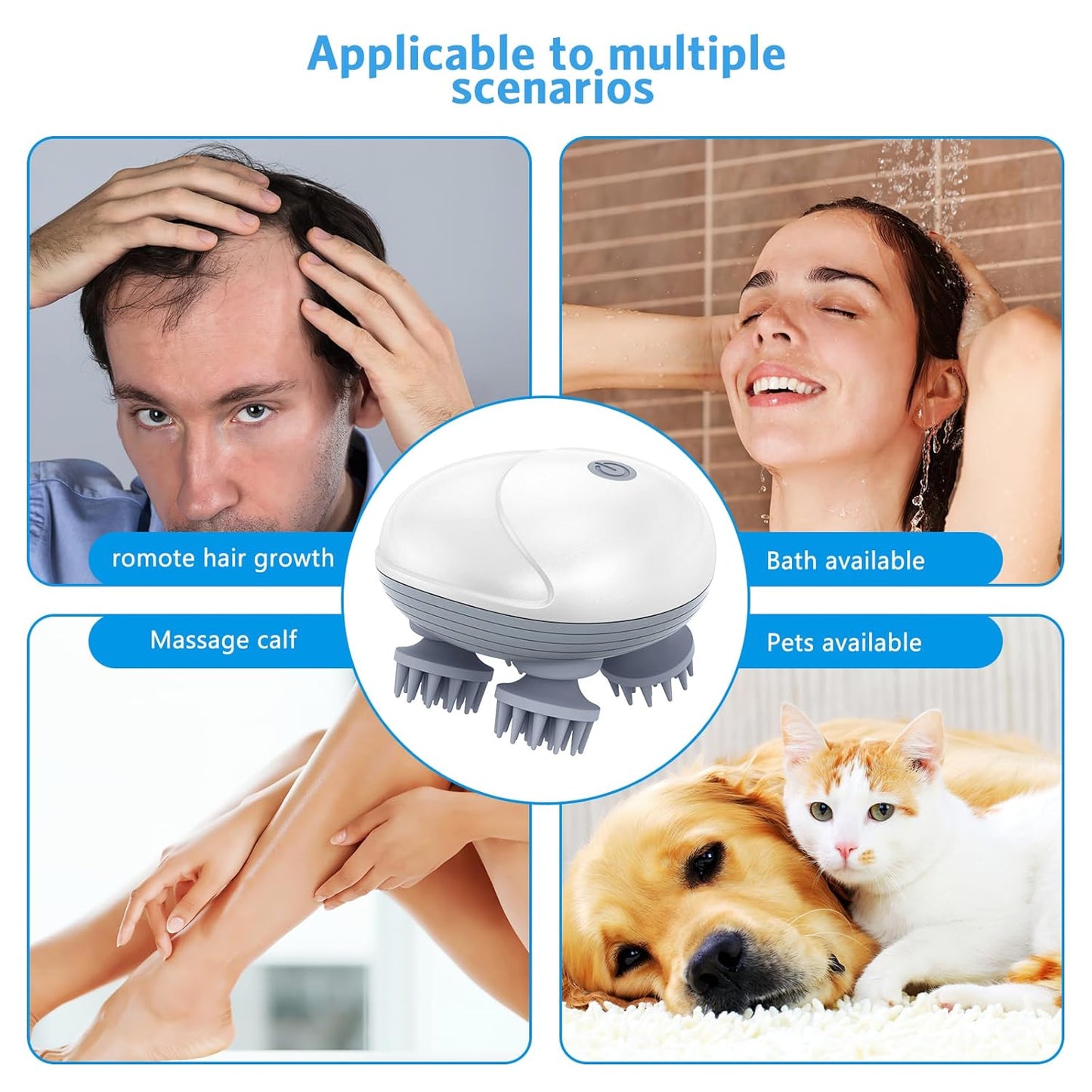 HydroScalp™ Rechargeable Head & Body Massager