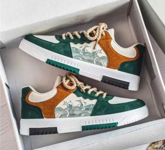 THS Green Casual Sneakers