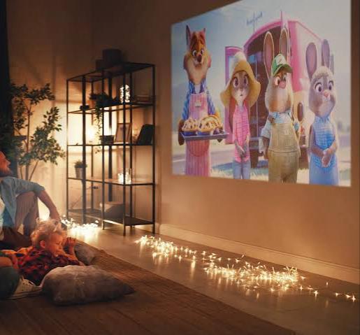 Mini Portable Projector – 4K & 1080P Compatible | WiFi 6, Bluetooth 5.0, Android 11