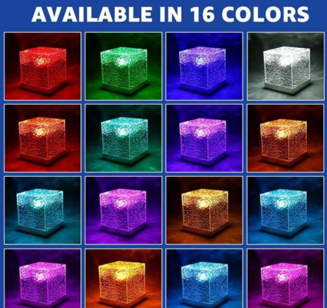 OceanGlow™ 3D Wave Light Projector – Crystal LED Mood Lamp with Remote Control