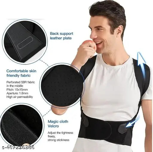 Posture Corrector Belt – Back & Shoulder Support (32–38” Waist)